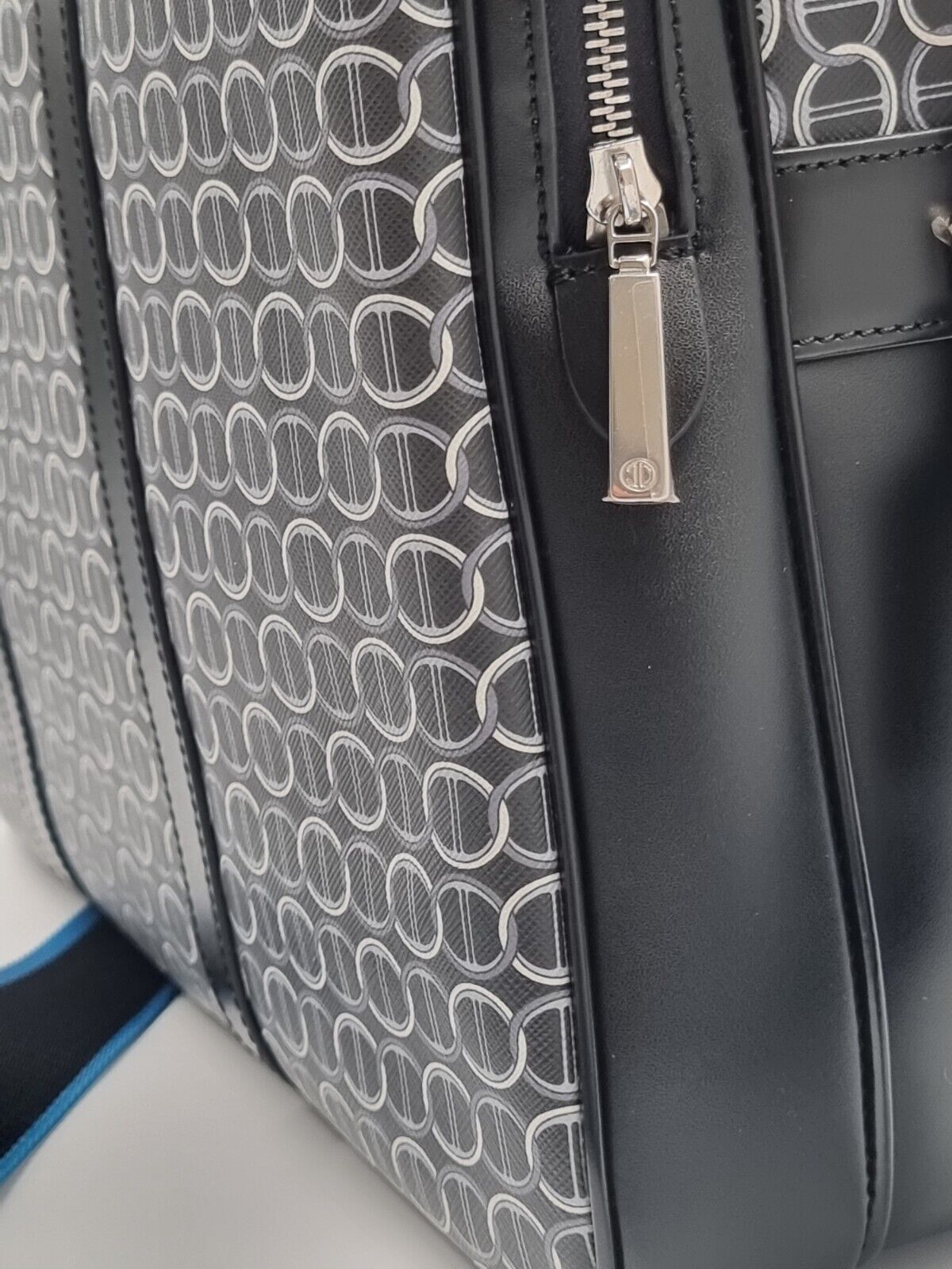 Neu DAVIDOFF COLORAMA BUSINESS BAG 2 ZIP - SCHWARZ