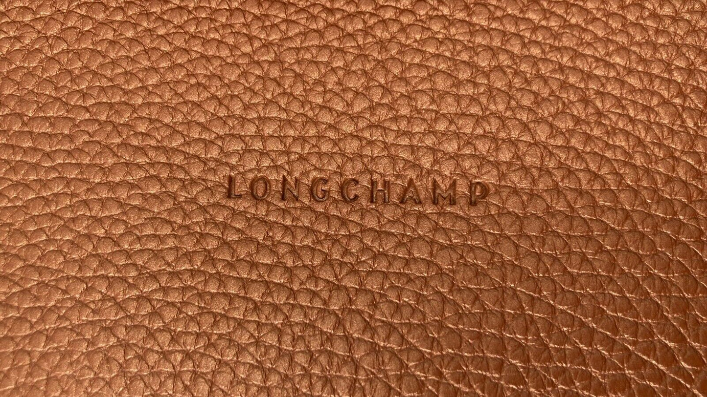 LONGCHAMP MADELEINE CROSS BODY/HANDLE BAG - M - CARAMEL