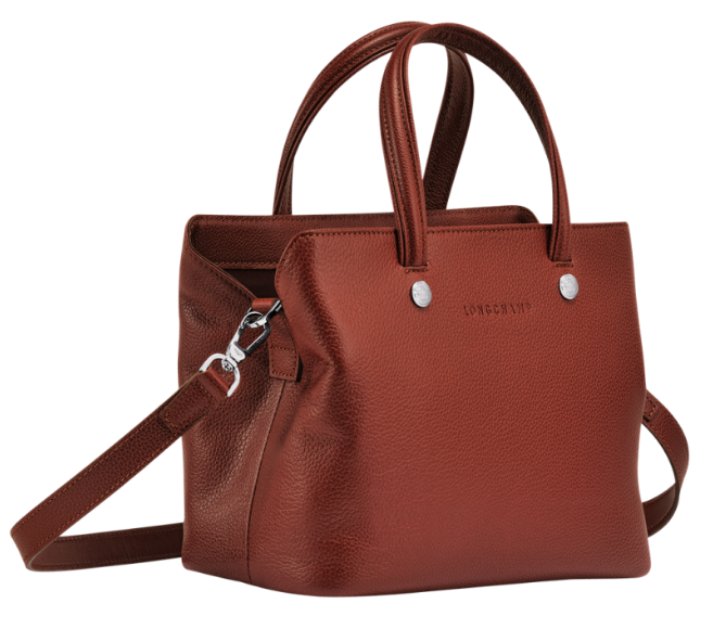 LONGCHAMP LE FOULONNE TOP HANDLE BAG - SMALL - CHESTNUT