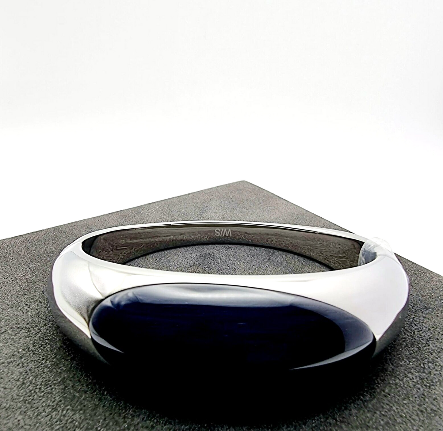 Neu CALVIN KLEIN ELLIPSE KJ3QLD02010S STEINARMBAND - SILBER/BLAU - S