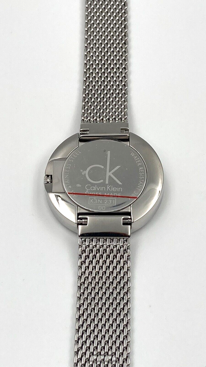 New Swiss Made CALVIN KLEIN Firm Quartz Black Dial Ladies Watch