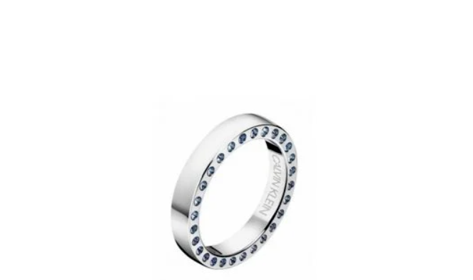 New CALVIN KLEIN HOOK RING KJ06MR040406 - SILVER - SIZE 52