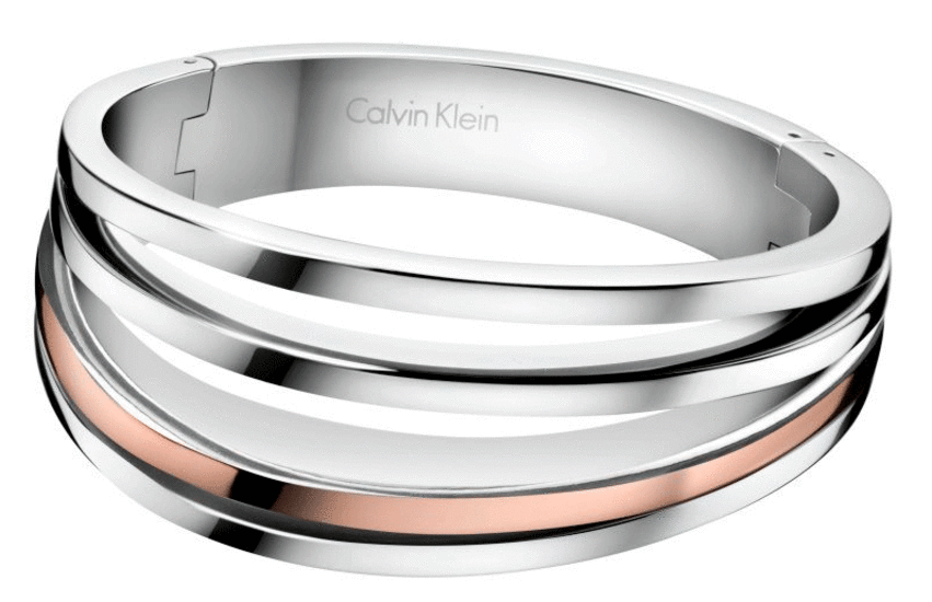 New CALVIN KLEIN BREATHE BRACELET KJ3DPD2001XS - SILVER/ROSE GOLD - XS