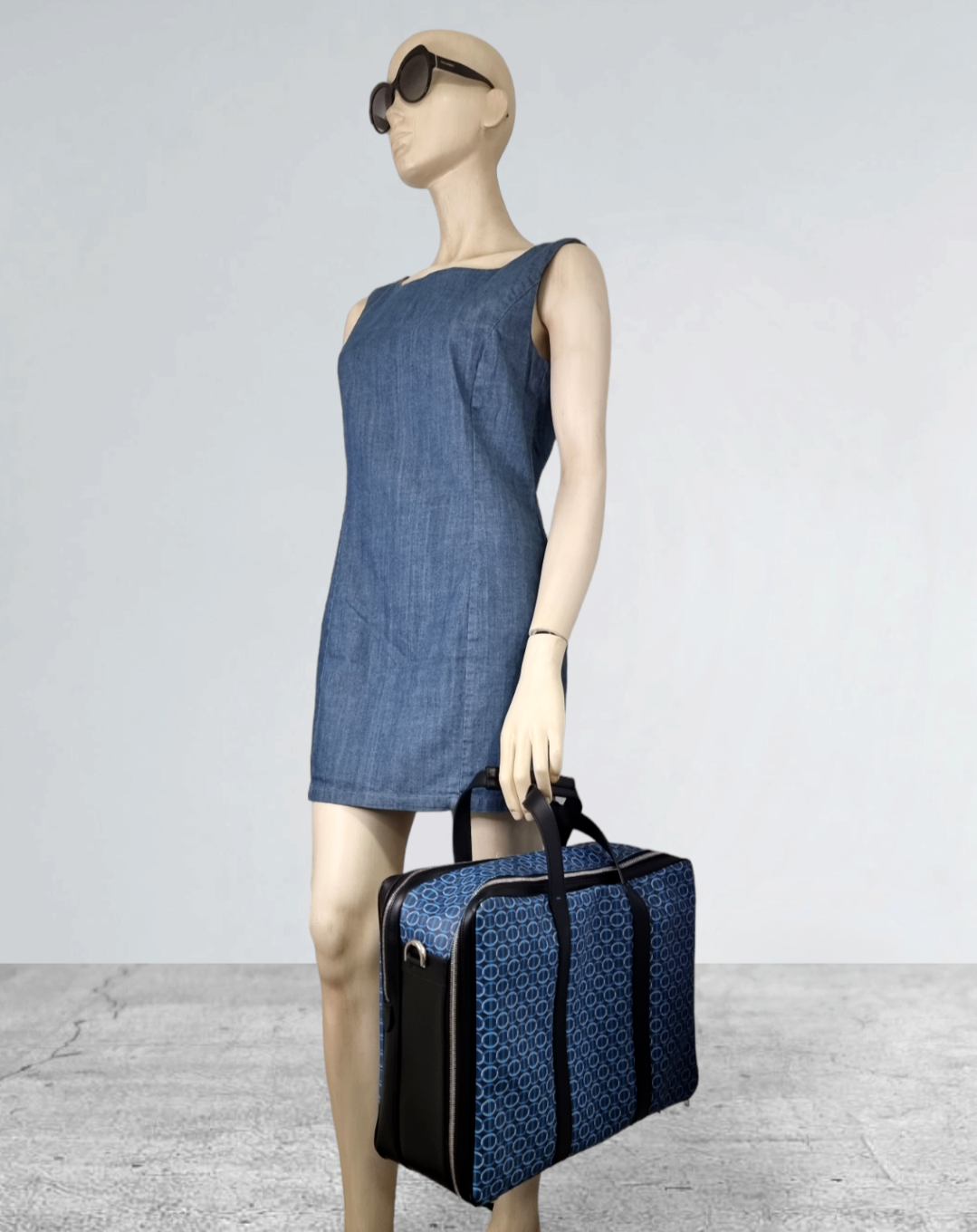 Neu DAVIDOFF LG COLORAMA SOFT SUITCASE 2 REISSVERSCHLÜSSE - BLAU