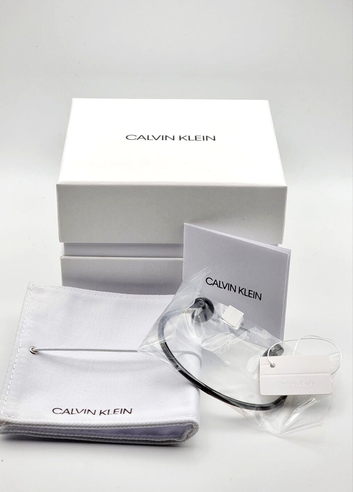 New CALVIN KLEIN BUBBLY KJ9RBF14010M STAINLESS STEEL BLACK PVD BRACELET - M