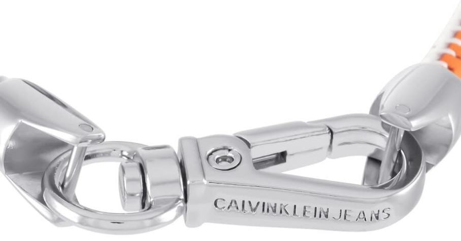 New CALVIN KLEIN JEANS KJJBBB09010L STAINLESS STEEL LEATHER BRACELET  - L