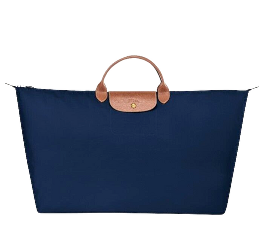 Neu LONGCHAMP LE PLIAGE MITTELGROSSE REISETASCHE - MARINEBLAU