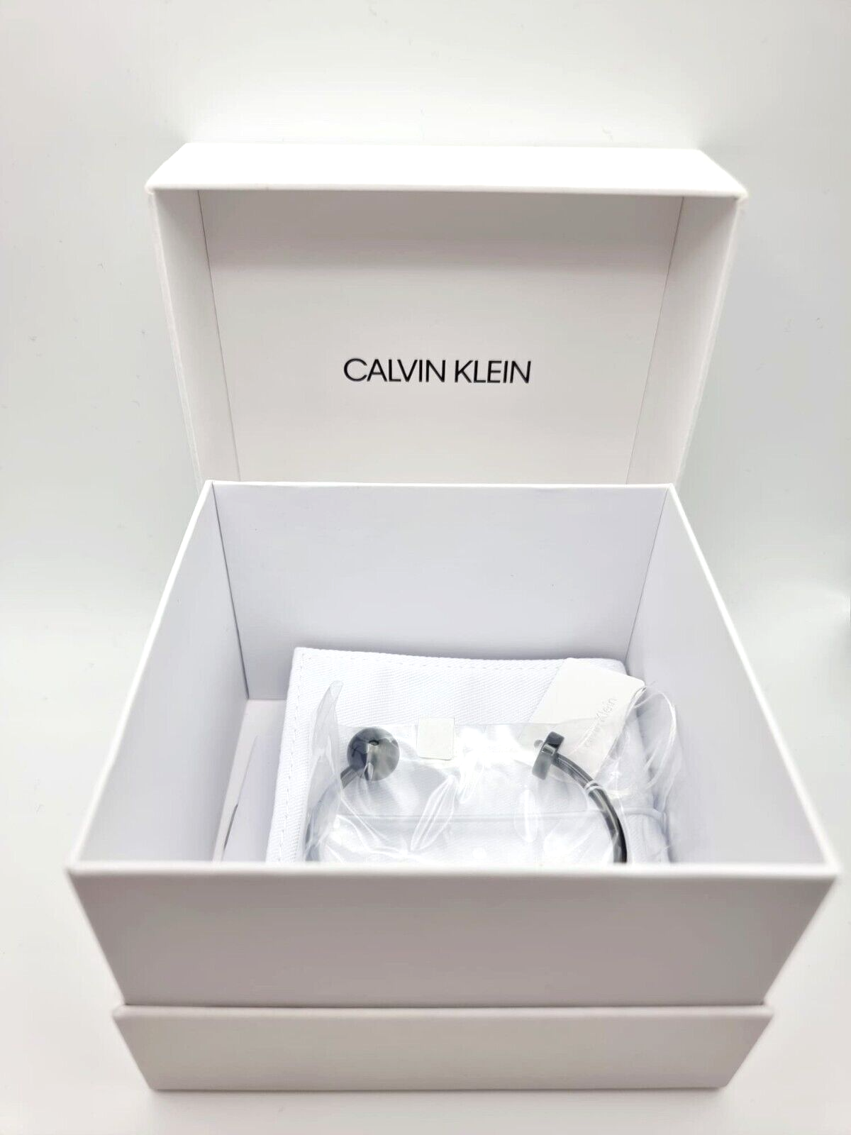 New CALVIN KLEIN BUBBLY KJ9RBF14010M STAINLESS STEEL BLACK PVD BRACELET - M