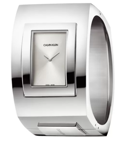 New Swiss Made CALVIN KLEIN Assertive Medium Silver Dial Ladies Quartz Watch