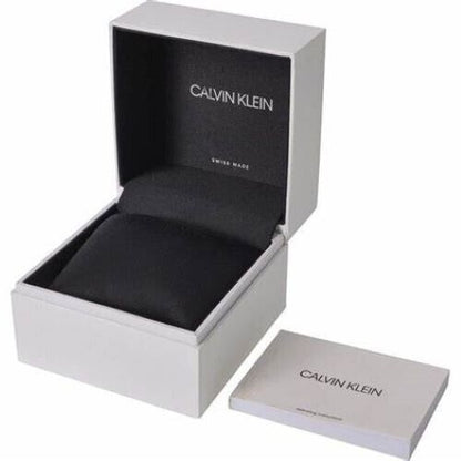 New Swiss Made CALVIN KLEIN Fraternity Quartz Black Dial Men's Watch