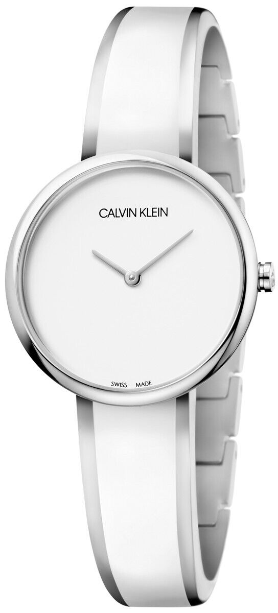 New Swiss Made CALVIN KLEIN Seduce Quartz White Dial Ladies Watch