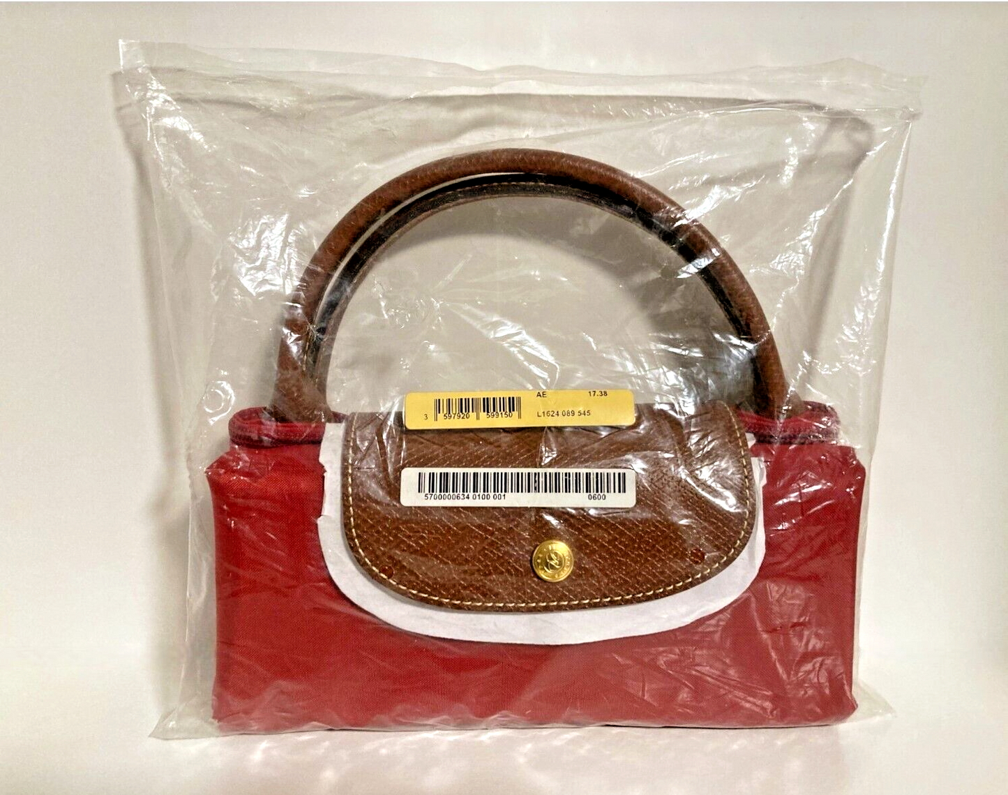 New LONGCHAMP LE PLIAGE TRAVEL BAG SMALL -  RED