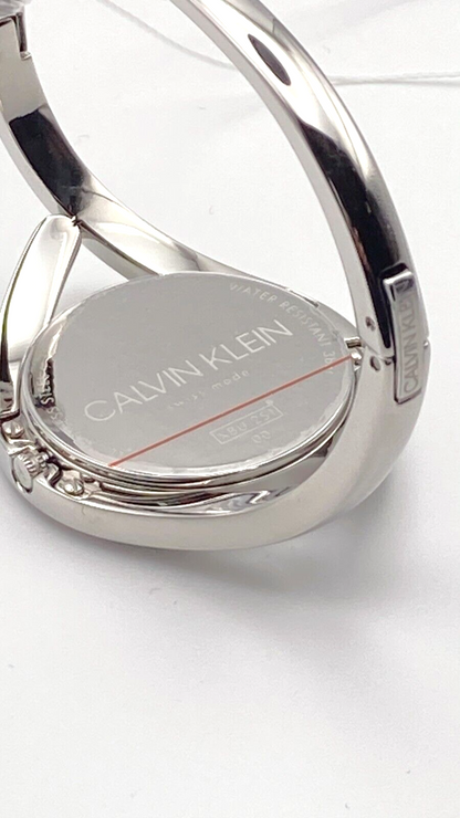 New Swiss Made CALVIN KLEIN Party Black Dial Small Bangle Ladies Watch