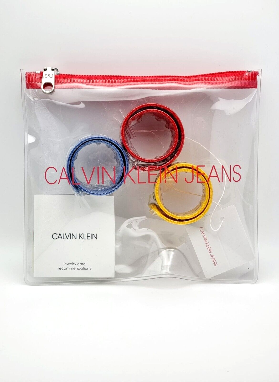 New CALVIN KLEIN JEANS HIT&FUN KJJLDB860100 BRACELETS - YELLOW/RED/BLUE