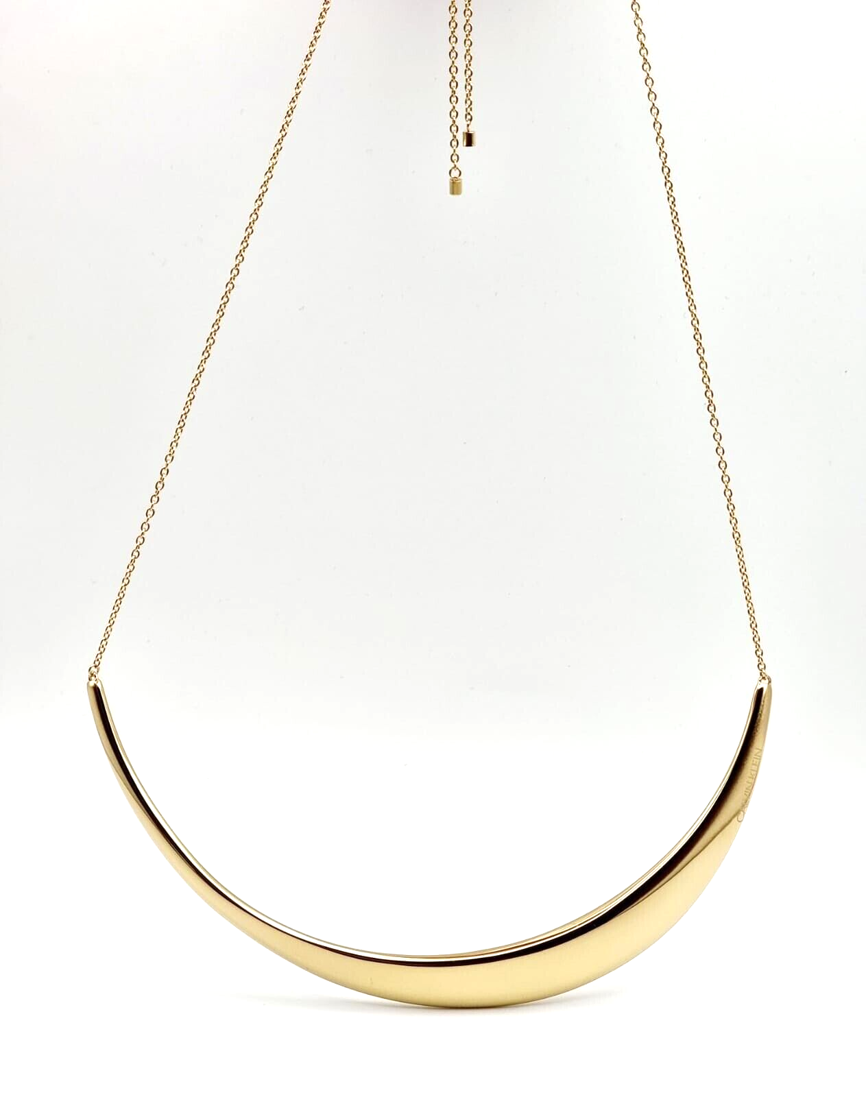 New CALVIN KLEIN GROOVY KJ8QJJ100100 CHOKER NECKLACE - GOLD