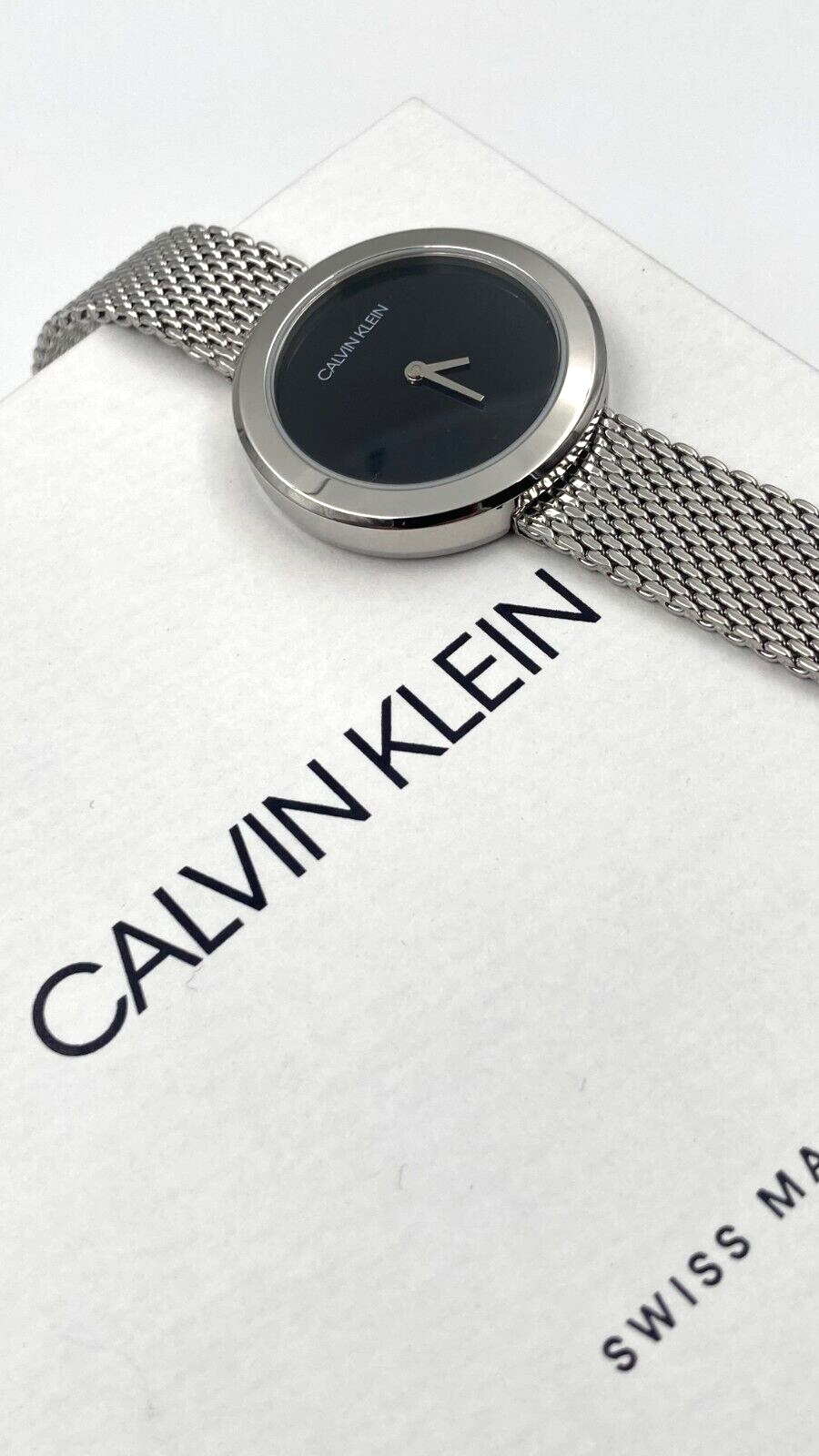 New Swiss Made CALVIN KLEIN Firm Quartz Black Dial Ladies Watch