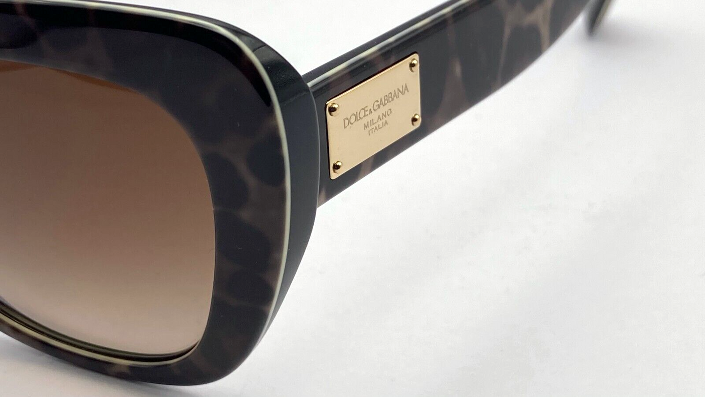 New DOLCE & GABBANA DG4296 1995/13 LEOPRINT SUNGLASSES