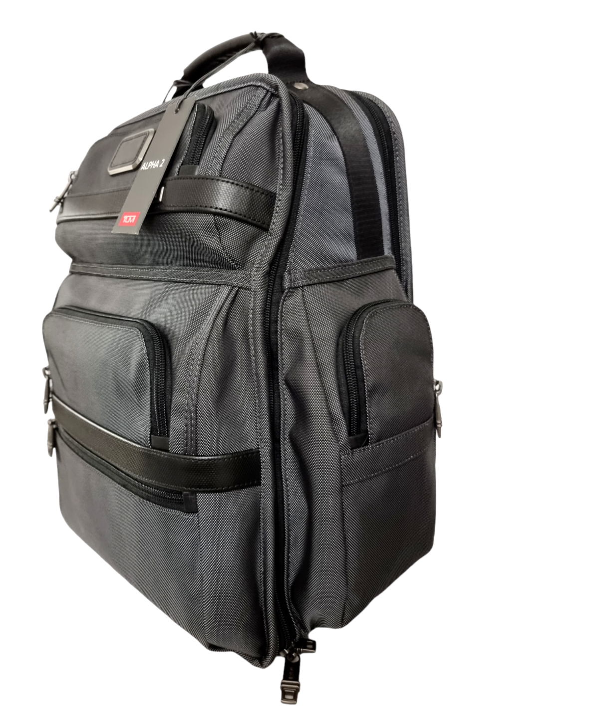 New TUMI T-PASS BUSINESS CLASS BRIEF PACK - PEWTER