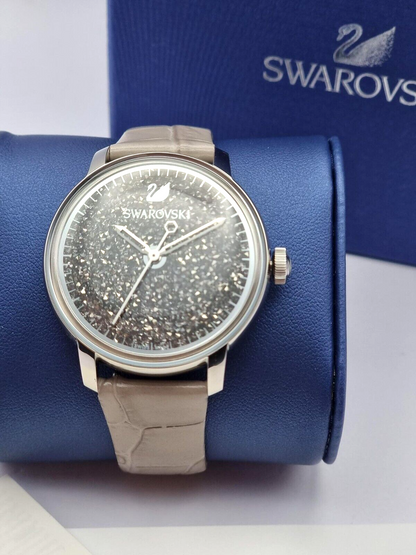 New SWAROVSKI WATCH LD CRYSTALLINE HOURS - TAUPE