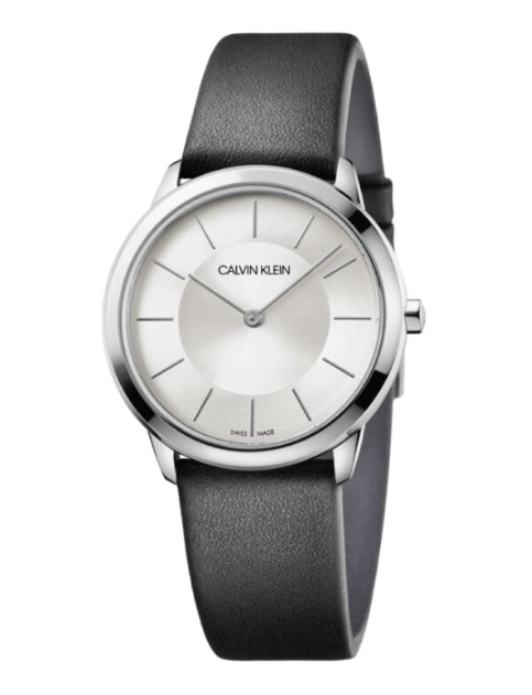 New Swiss Made CALVIN KLEIN Minimal Silver Dial Ladies Watch