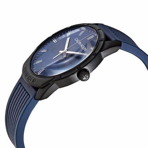 New Swiss Made CALVIN KLEIN Evidence Quartz Blue Dial Men's Watch