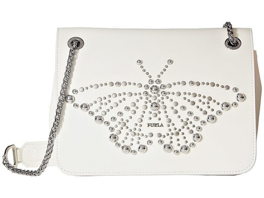 Neu FURLA GEMMA S TASCHE ECRU