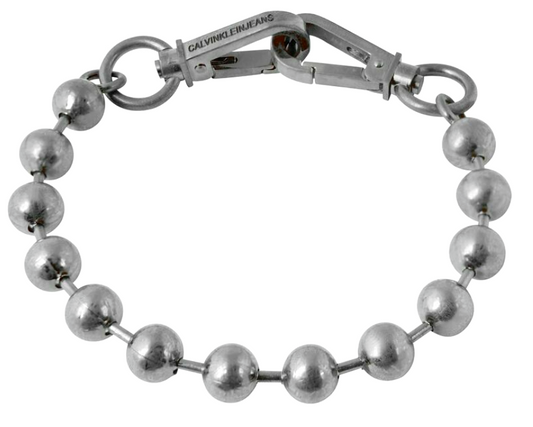 New CALVIN KLEIN JEANS KJJTMB19010M STAINLESS STEEL BRACELET - GUNMETAL - M