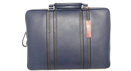 Neu DAVIDOFF LG WORLD TRAVELLER BUSINESS TASCHE 2 REISSVERSCHLÜSSE - MARINEBLAU