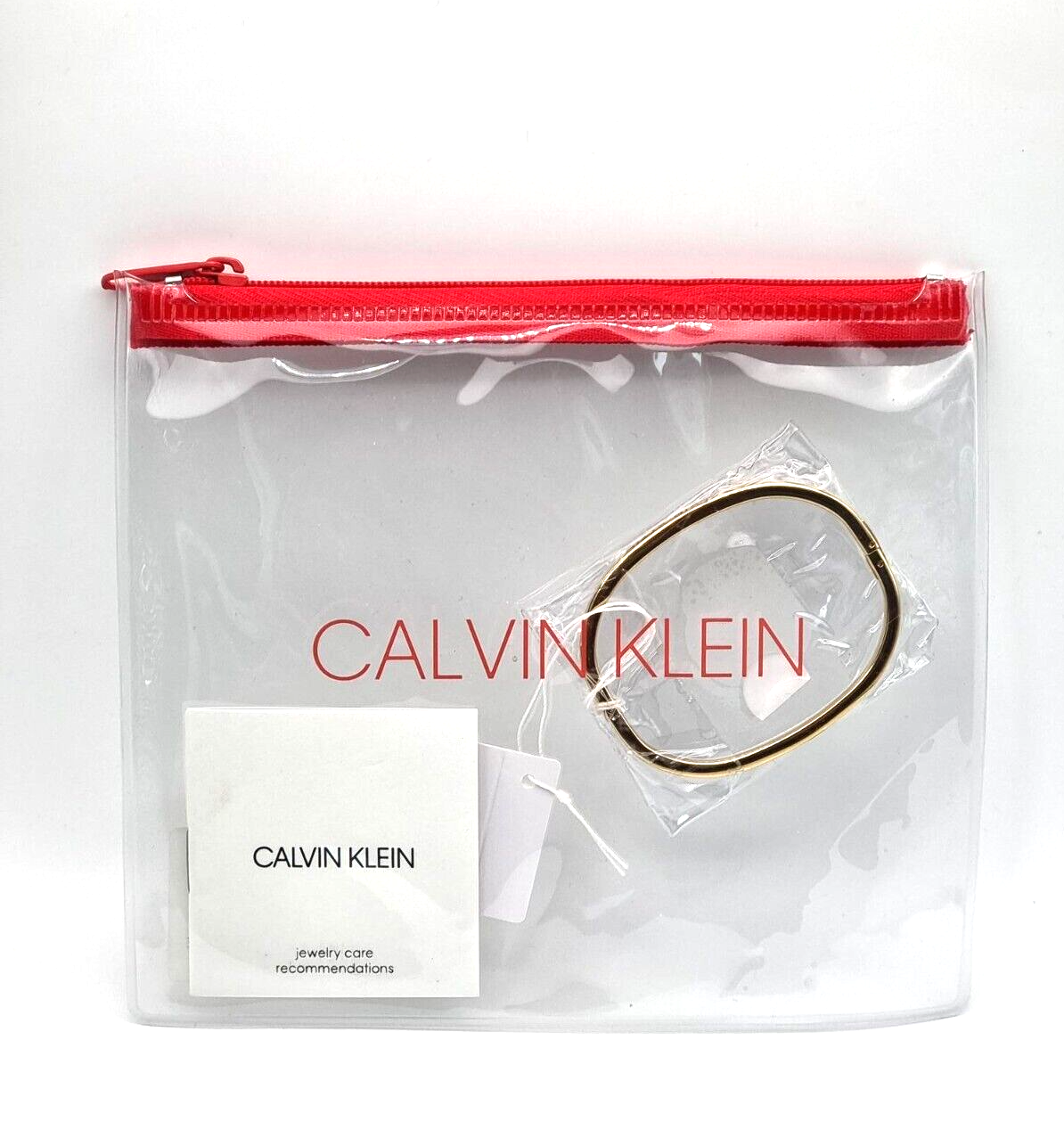 New CALVIN KLEIN ARMREIF HOOK "LOVE" GELBGOLD - XS