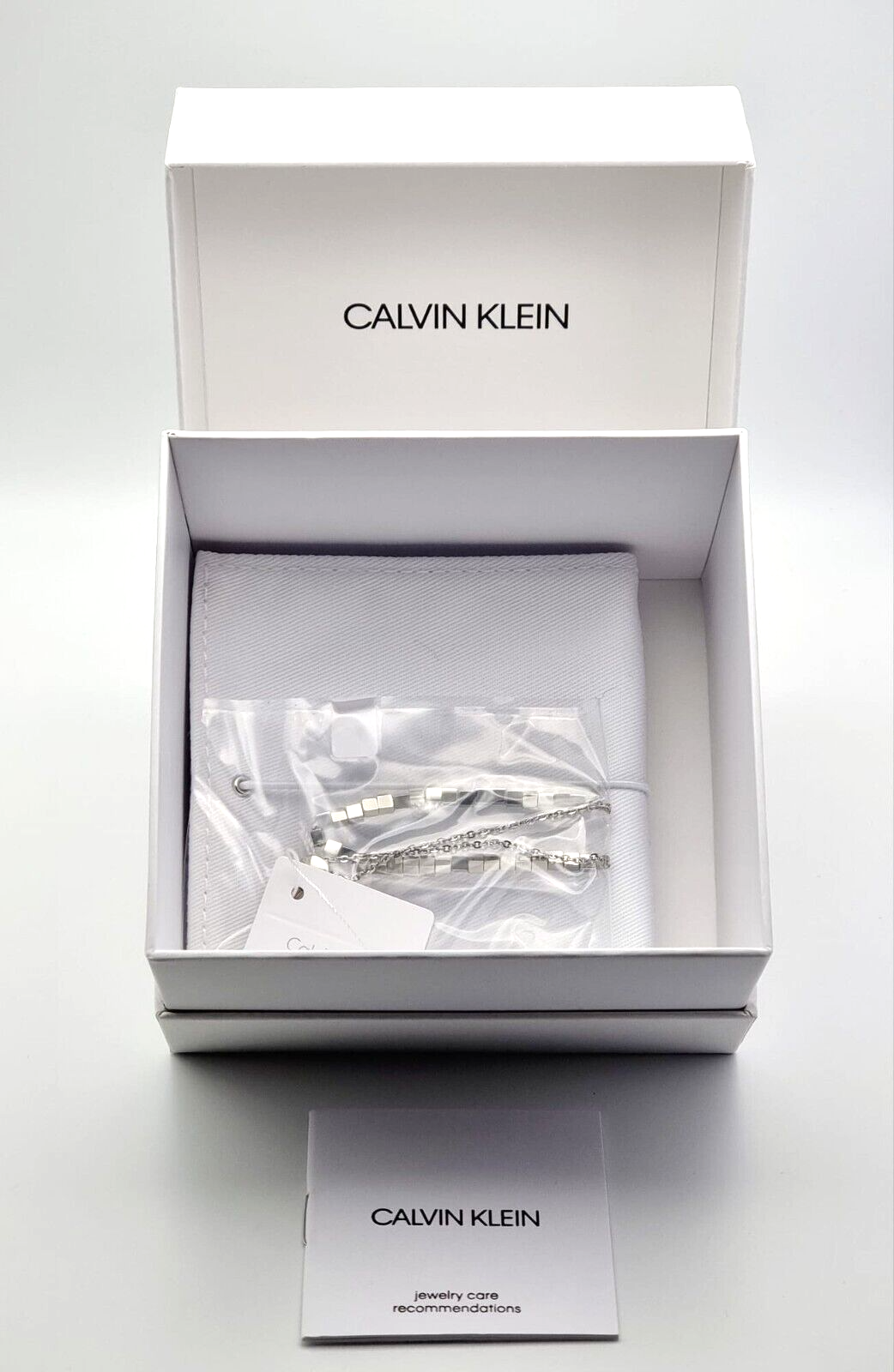 Neu CALVIN KLEIN TUNE KJ9MMB000100 EDELSTAHLARMBAND - SILBER