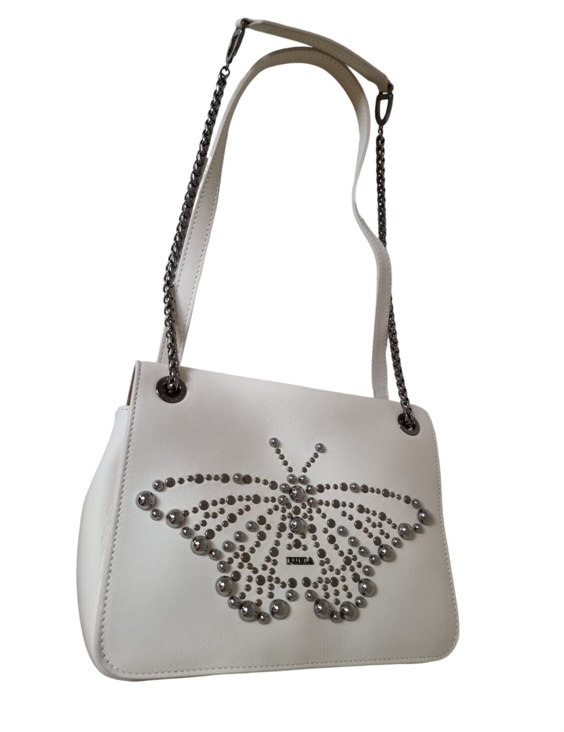 Neu FURLA GEMMA S TASCHE ECRU