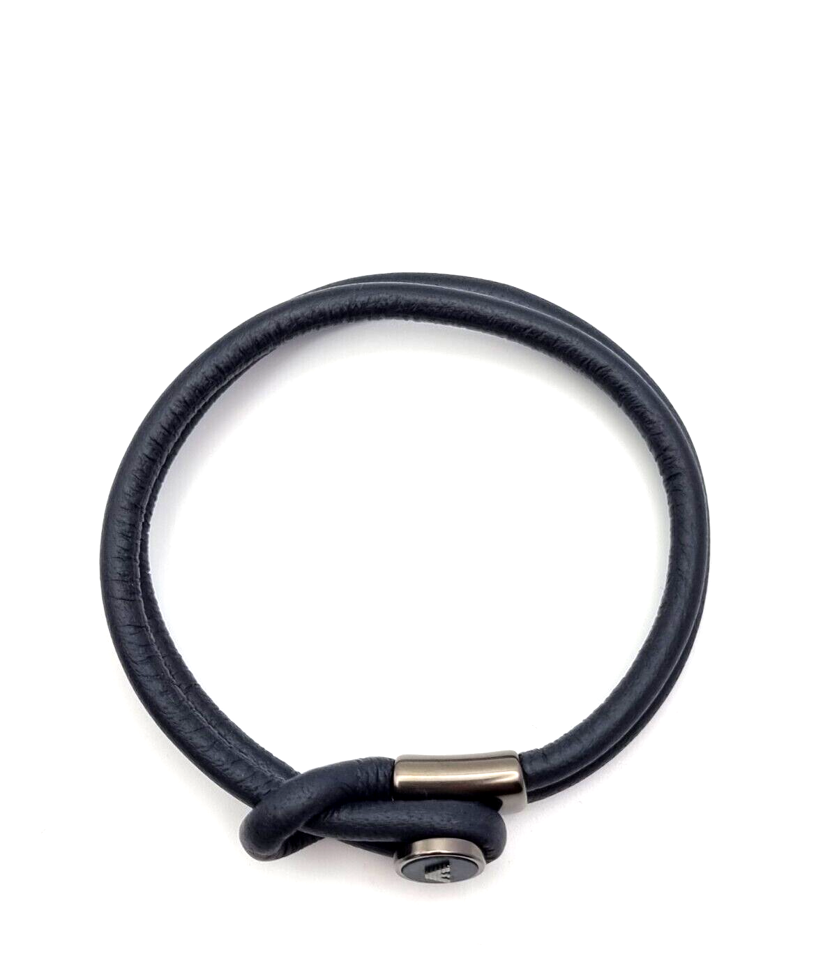 Neu EMPORIO ARMANI HERREN LEDERARMBAND EGS2214020 - BLAU