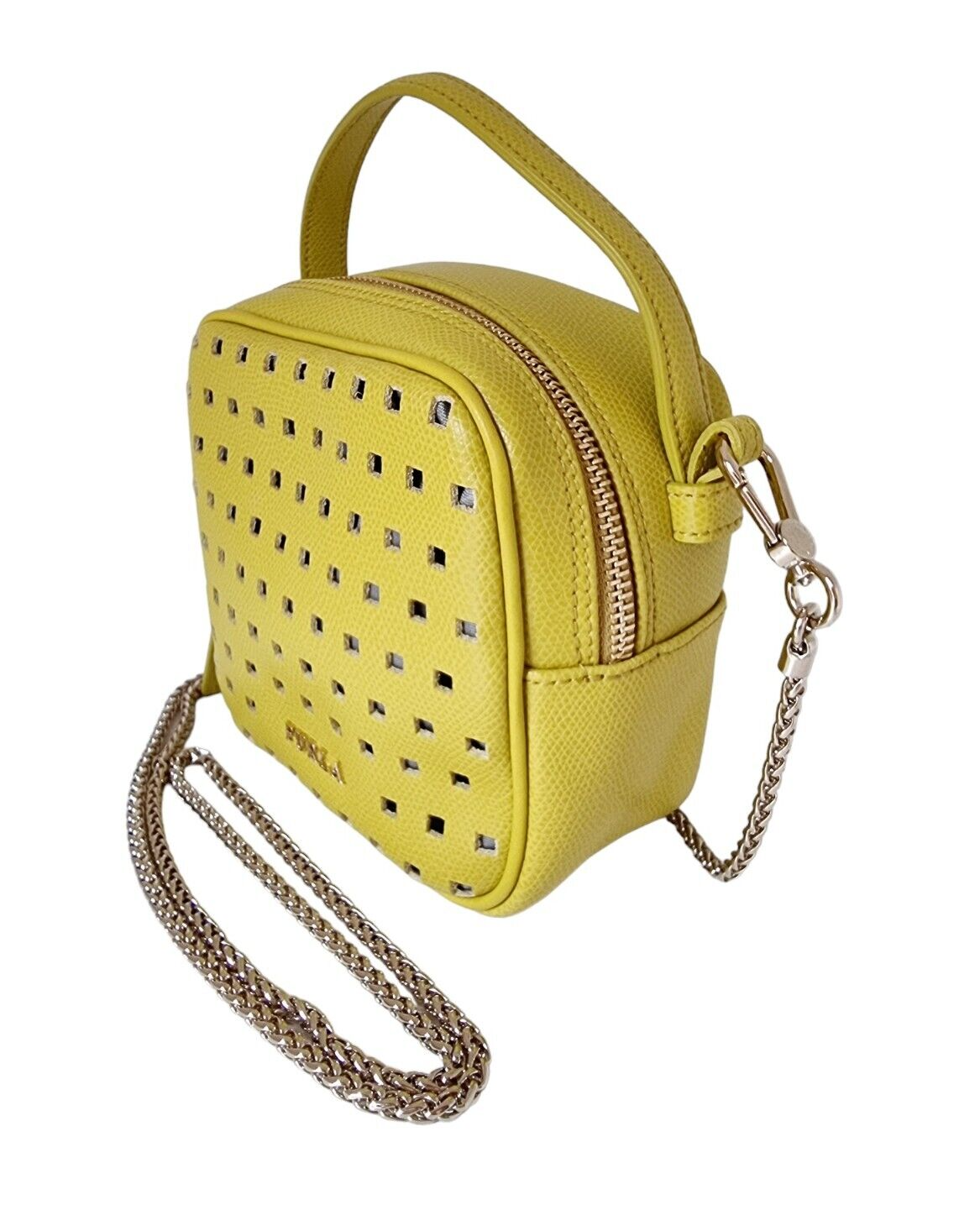 Neu FURLA YO-YO Mini XBody Bag - Senfgelb