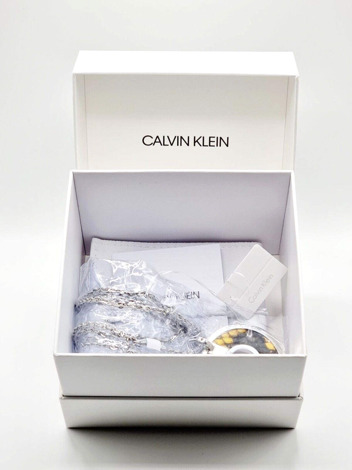 New CALVIN KLEIN SPELLBOUND KJ0DJN090100 STAINLESS STEEL NECKLACE - YELLOW