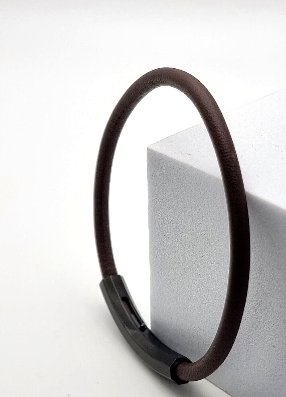 Neu EMPORIO ARMANI HERREN LEDERARMBAND EGS2404001 - BRAUN