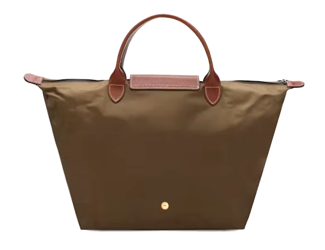 LONGCHAMP LE PLIAGE TOP HANDLE BAG - MEDIUM - KHAKI