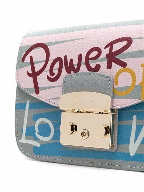 Neu FURLA METROPOLIS MINI UMHÄNGETASCHE – LIMITIERTE AUFLAGE – POWER OF LOVE