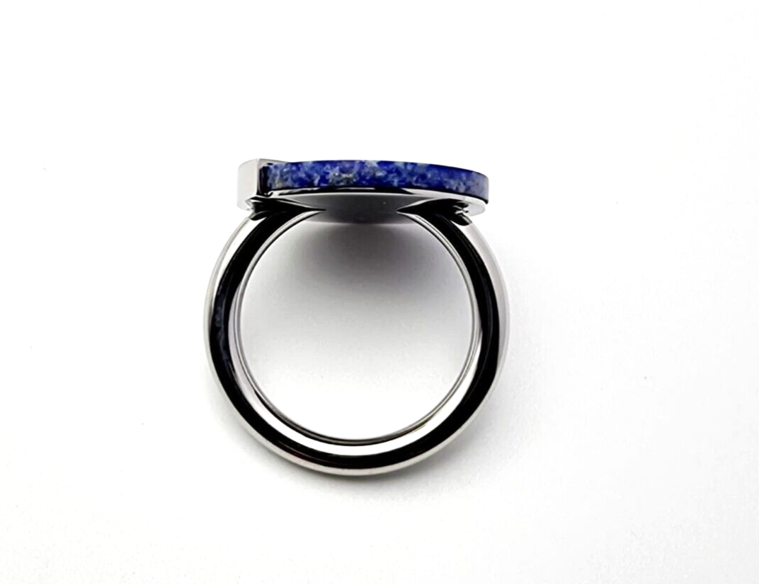 New CALVIN KLEIN SPICY KJ8RLR040207 RING - BLUE STONE - SIZE 55