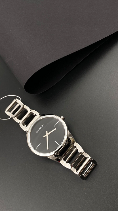 New Swiss Made CALVIN KLEIN Stately Quartz Black Dial Ladies Watch