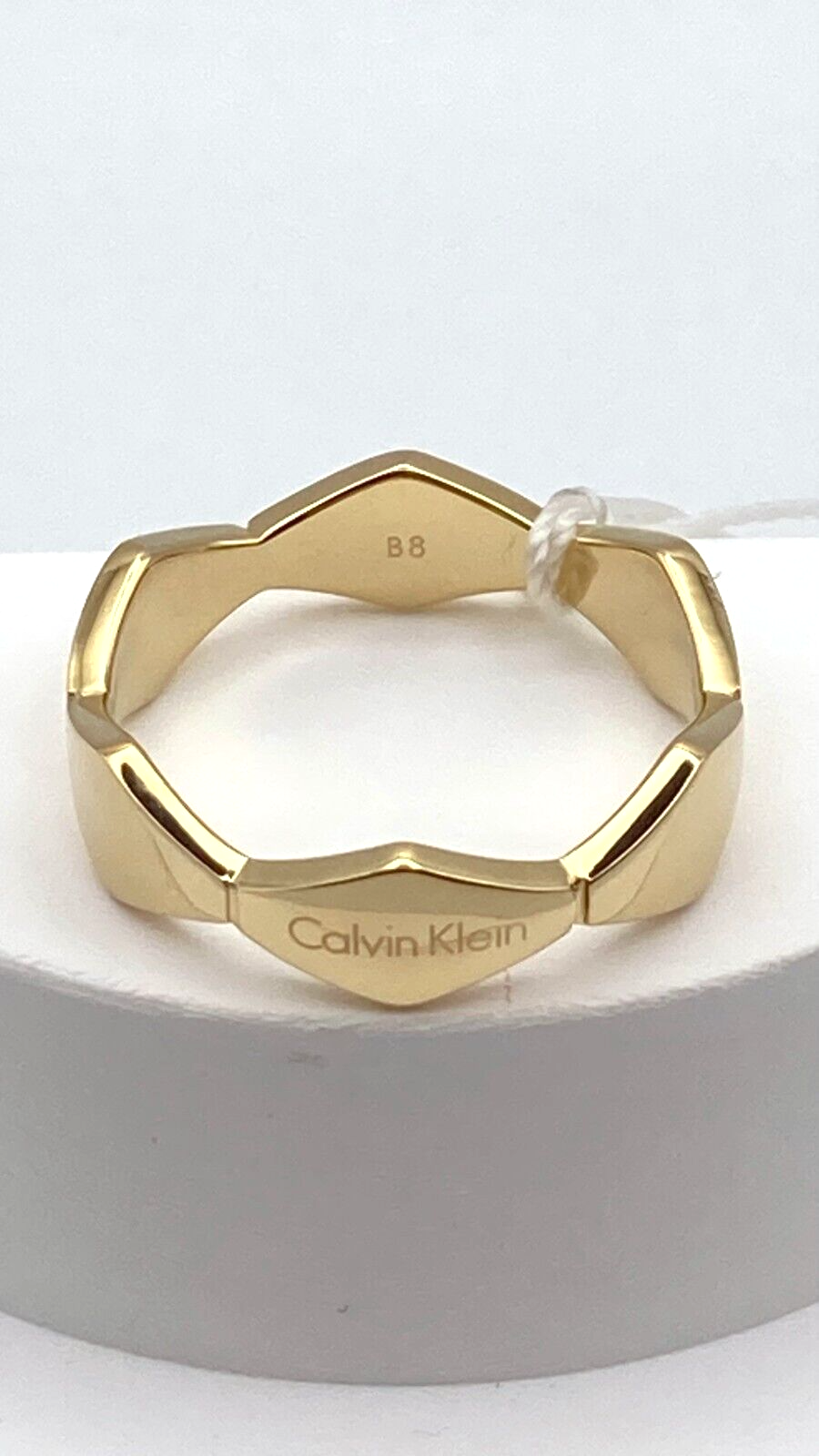 New CALVIN KLEIN SNAKE RING KJ5DJR100108 - GOLD - SIZE 57