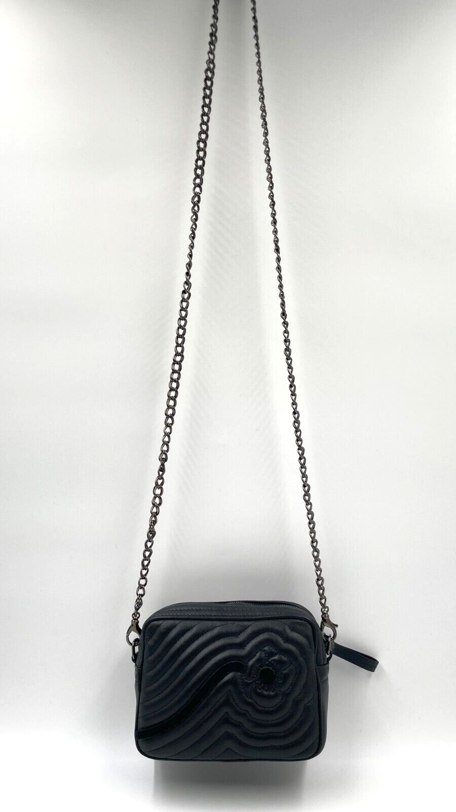 LONGCHAMP HYPNOTIC CROSS-BODY - BLACK/ANEMONE - S