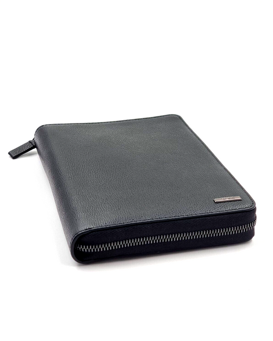 New TUMI TEXTURED SLG FAMILY PASSPORT CASE - BLACK