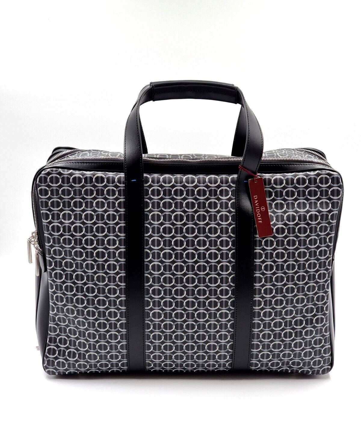 Neu DAVIDOFF LG COLORAMA SOFT SUITCASE 2 REISSVERSCHLÜSSE - SCHWARZ