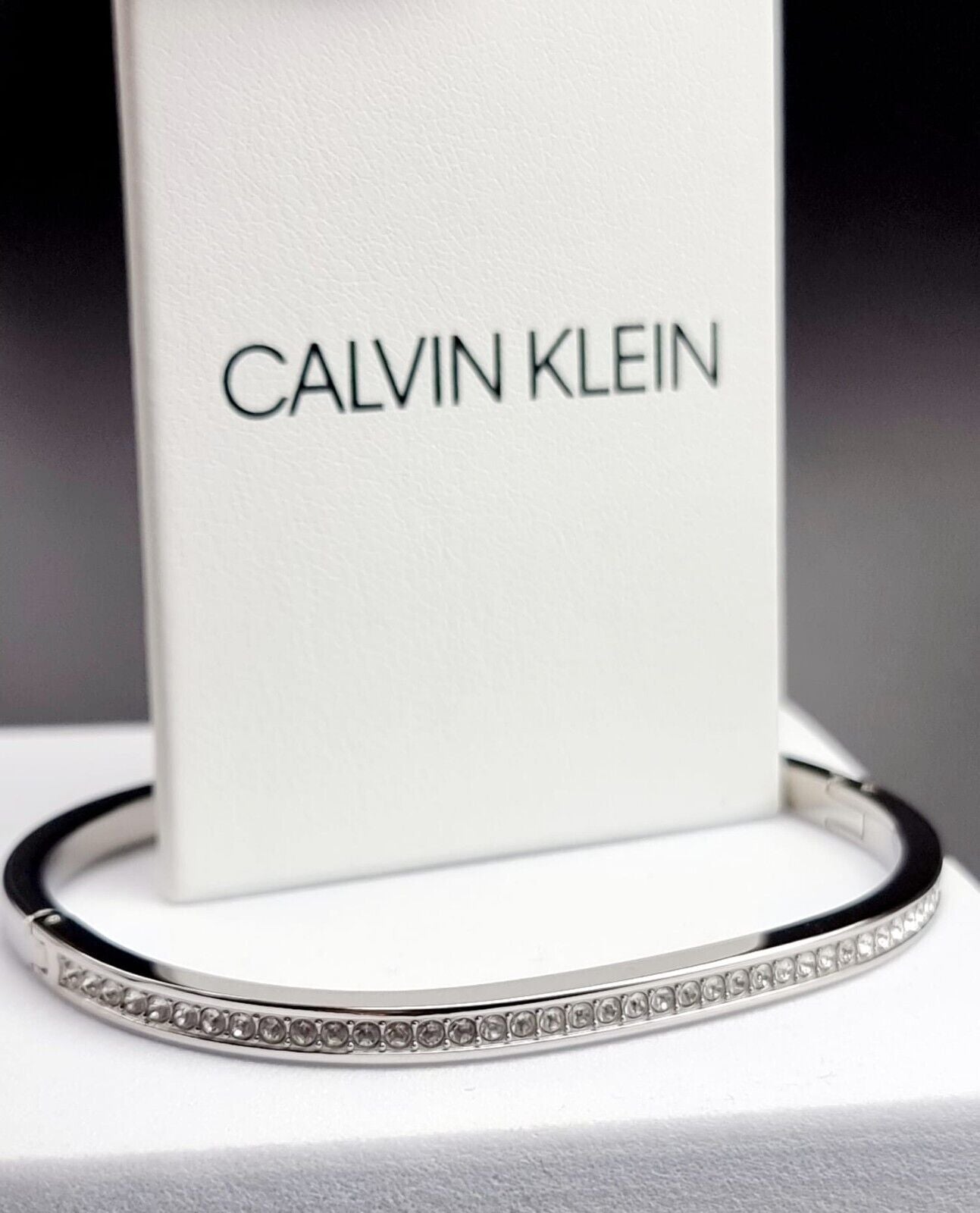 New CALVIN KLEIN HOOK KJ06MD04020S STAINLESS STEEL BANGLE -  SMALL