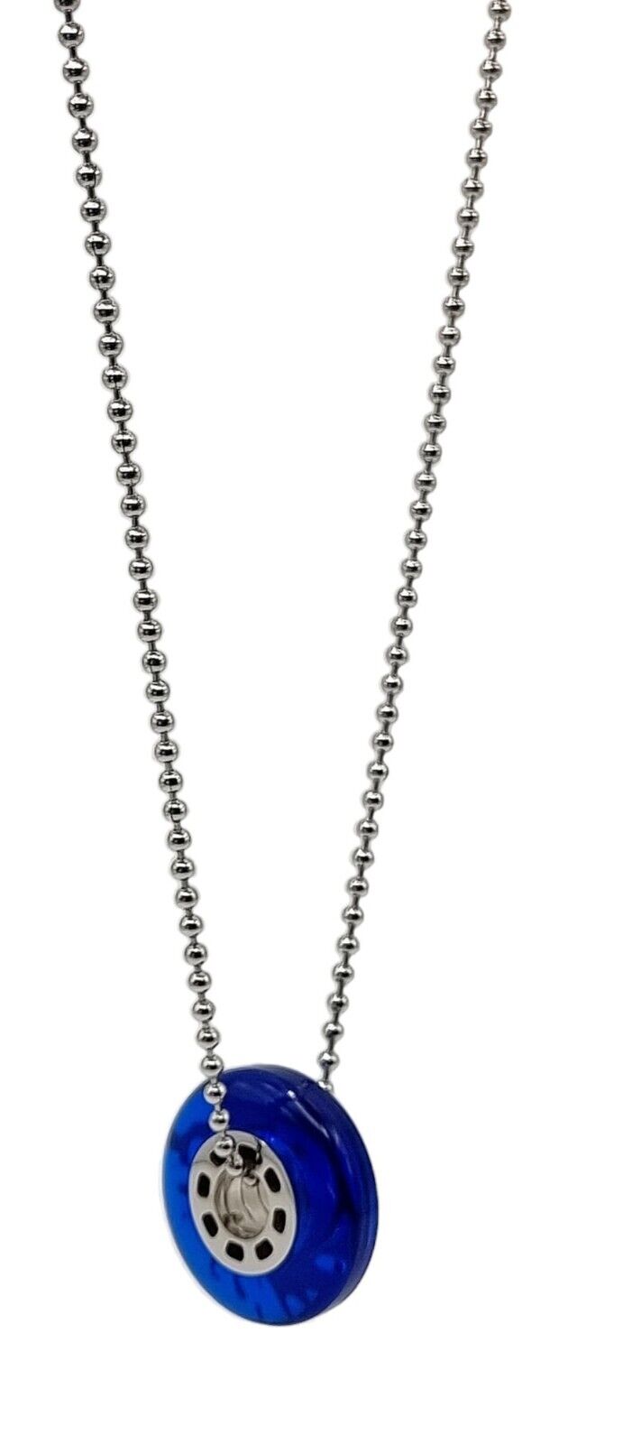 New CALVIN KLEIN SPIN KJJALN090100 STAINLESS STEEL NECKLACE  - SILVER/BLUE