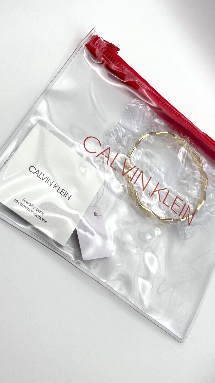 Neu CALVIN KLEIN SNAKE ARMREIF KJ5DJD1001XS - GOLD XS