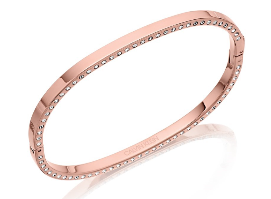 New CALVIN KLEIN HOOK BANGLE KJ06PD1402XS - ROSE GOLD - XS