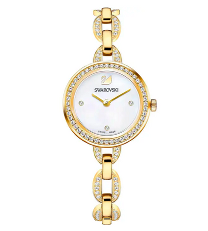 New SWAROVSKI AILA MINI 28MM WATCH 28 MM - GOLD