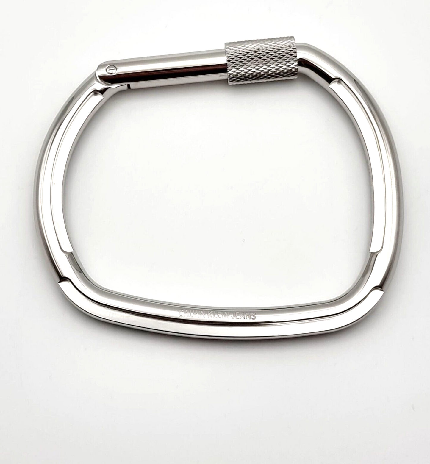 New CALVIN KLEIN JEANS FACE KJJHMD00010S STAINLESS STEEL BANGLE -  SILVER - S