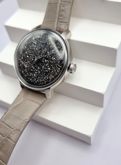 New SWAROVSKI WATCH LD CRYSTALLINE HOURS - TAUPE